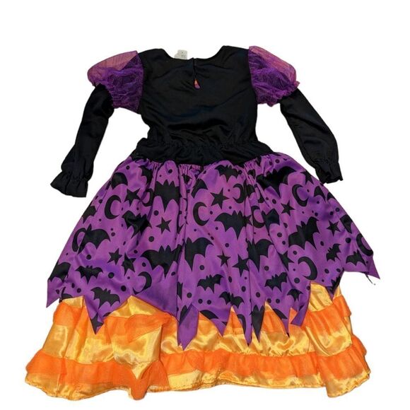 🛍️YOUTH SIZE SMALL WITCH HALLOWEEN DRESS (SIZE 10) - Picture 2 of 2